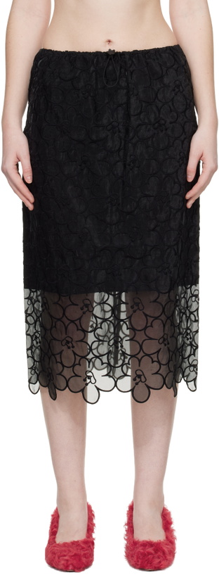 Photo: Cecilie Bahnsen Black CBbria Midi Skirt