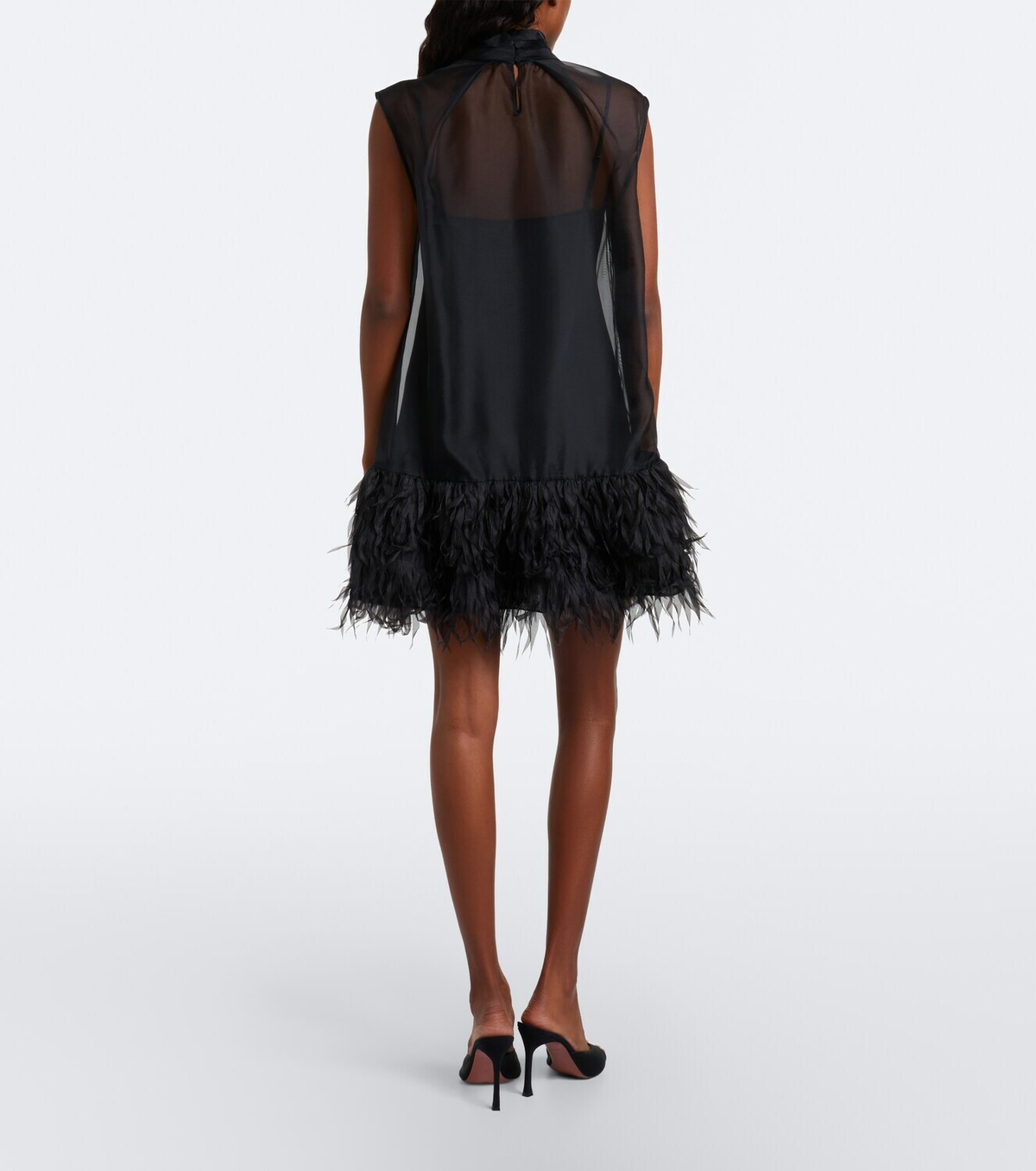 Simkhai Shirya fringed organza minidress