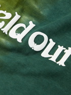 Afield Out® - Duotone Logo-Print Tie-Dyed Cotton-Jersey T-Shirt - Green