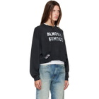 R13 Black 'Almost Famous' Sweatshirt
