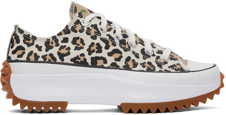 Photo: Converse Off-white Leopard Run Star Hike Low Sneakers