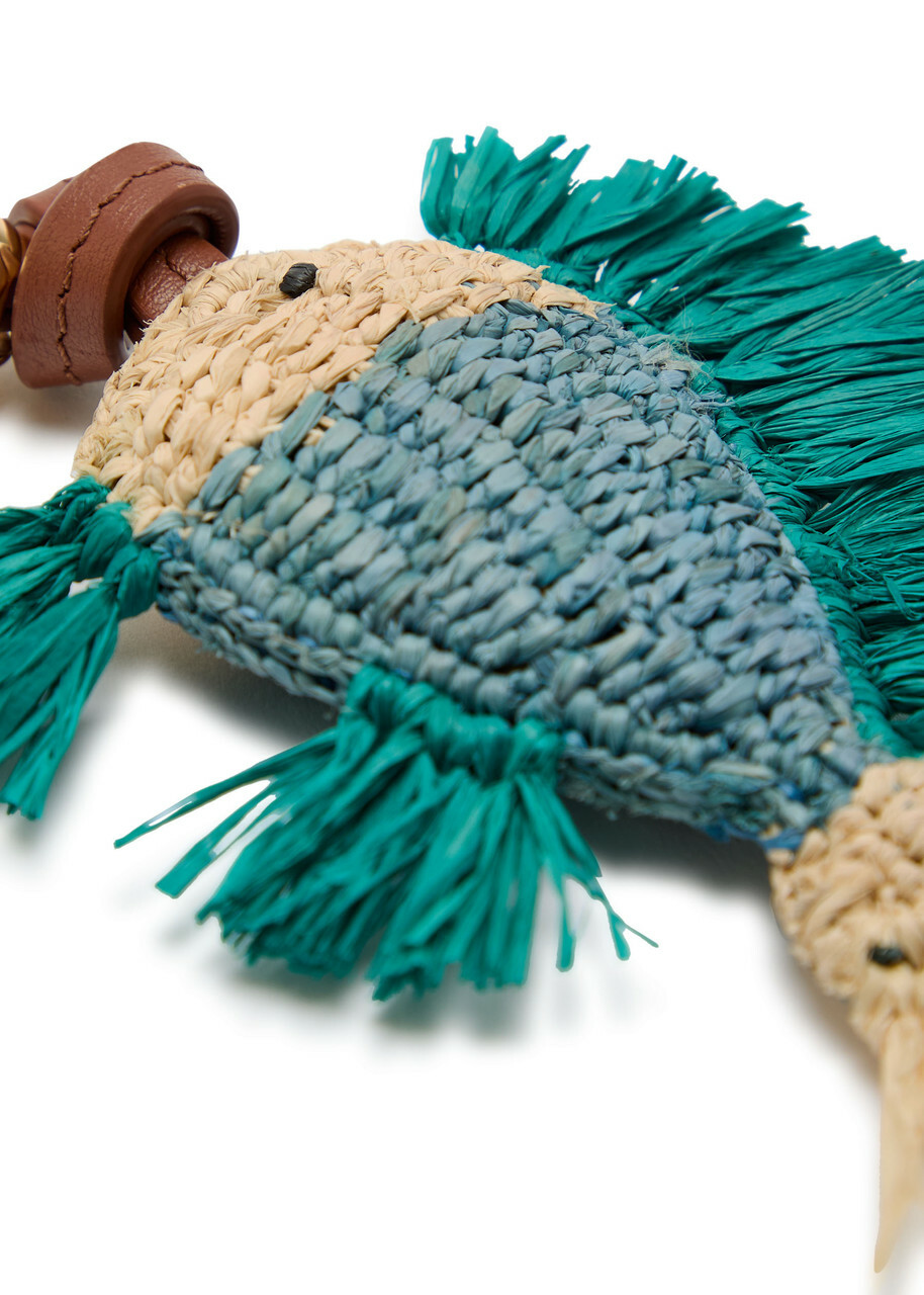 Zimmermann Fish Raffia bag Charm - Multicoloured 1 - One Size