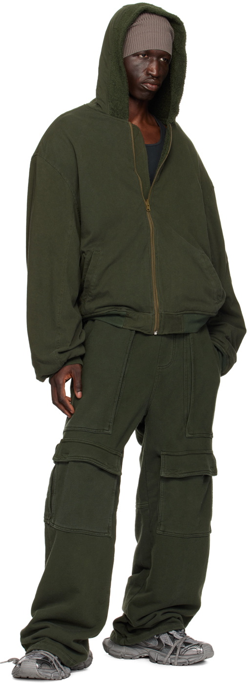 GREG ROSS Khaki Cargo Lounge Pants