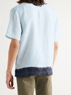 JAMES PERSE - Dip-Dyed Slub Linen Shirt - Blue - 2