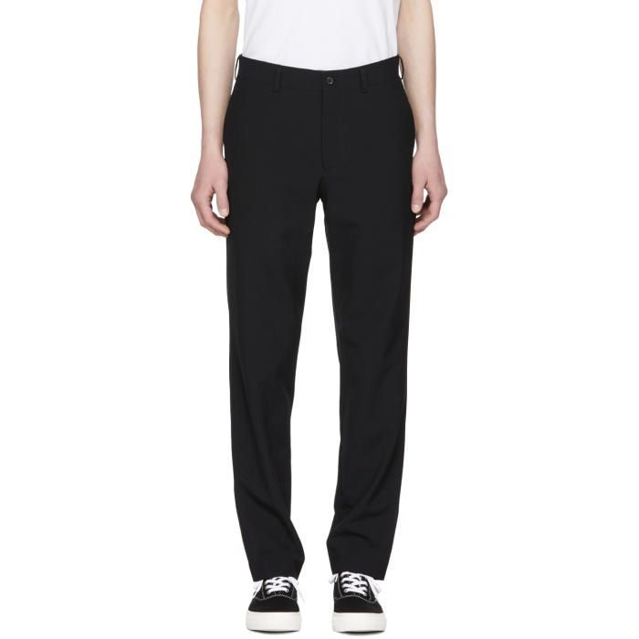 Photo: Comme des Garçons Homme Navy Hopsack Trousers