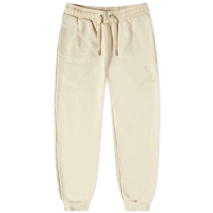 Photo: AMI Men's Large A Heart Tonal Sweat Pant in Off White