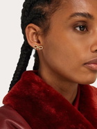 Ferragamo Womens Vara bow earrings in Gold