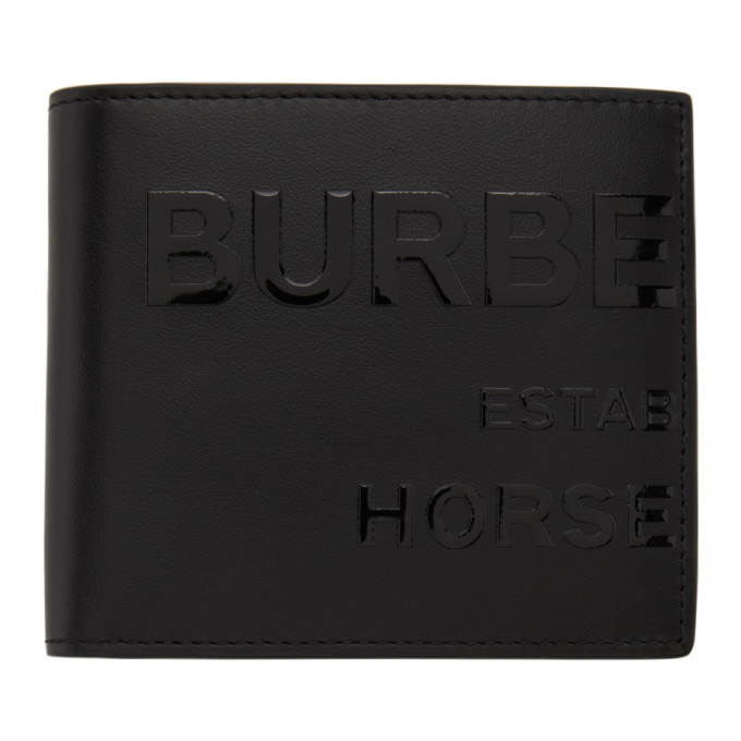 Photo: Burberry Black Horseferry Print International Bifold Wallet