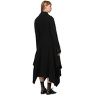 JW Anderson Black Wool Handkerchief SB Coat