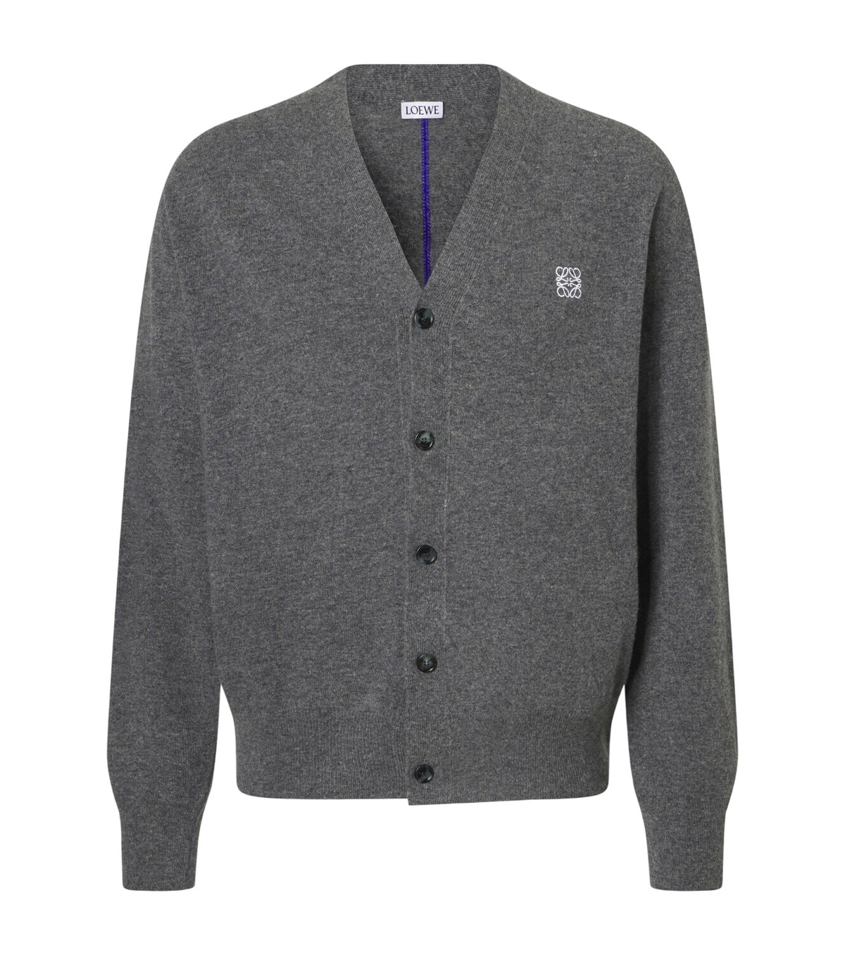 LOEWE - Jacquard-Knit Wool-Blend Cardigan - Red Loewe
