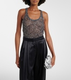 Missoni Sequined knitted tank top