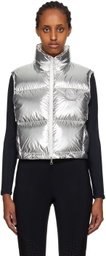 Moncler Silver Blavet Down Vest