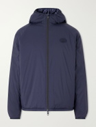 Burberry - Logo-Appliquéd Shell Hooded Jacket - Blue