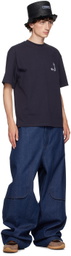 JACQUEMUS Navy La Casa 'Le t-shirt Merù' T-Shirt