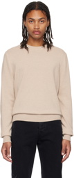 The Row Beige Benji Sweater