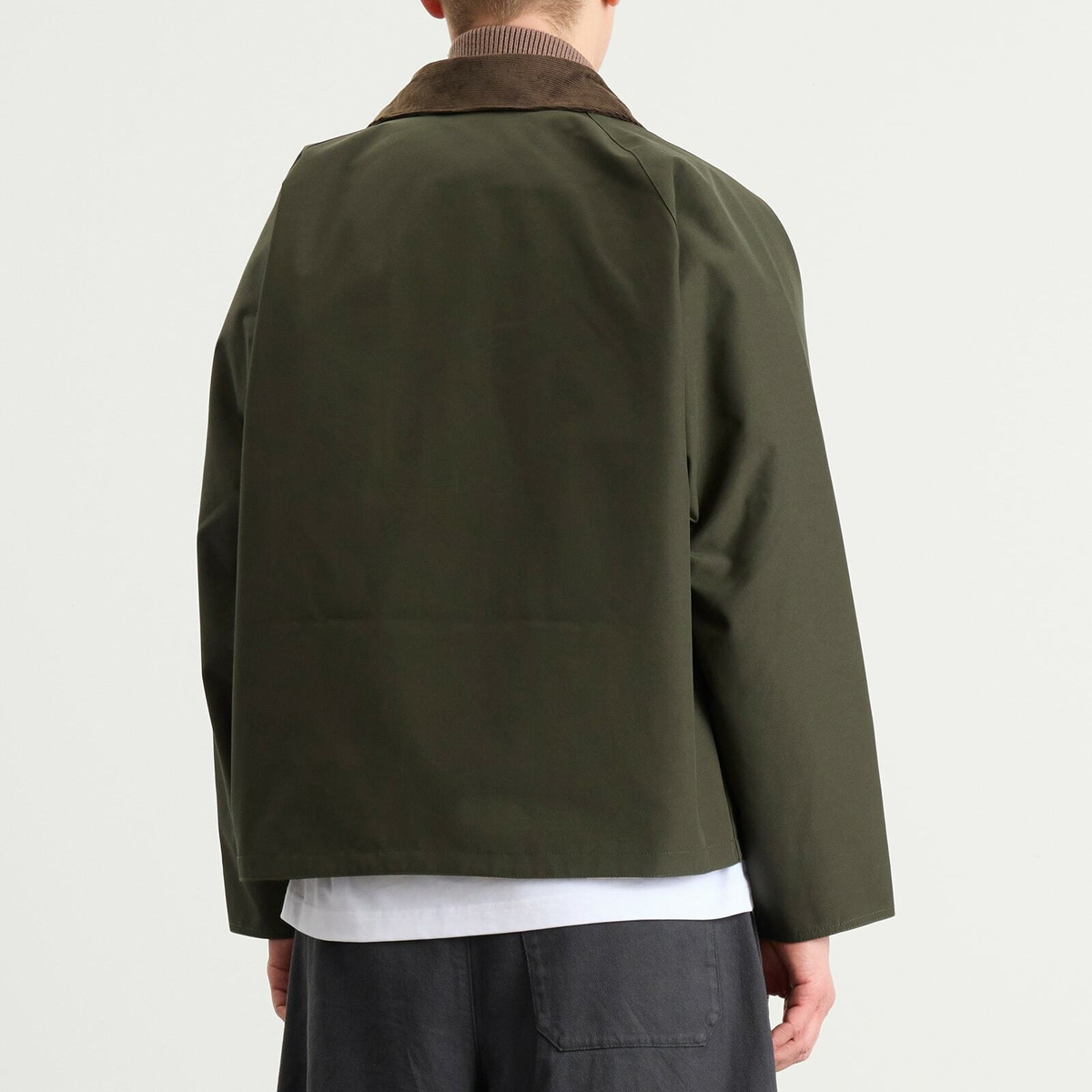 Barbour Men's OS Reversible Transporter Casual Jacket in Sage/Ancient Tartan