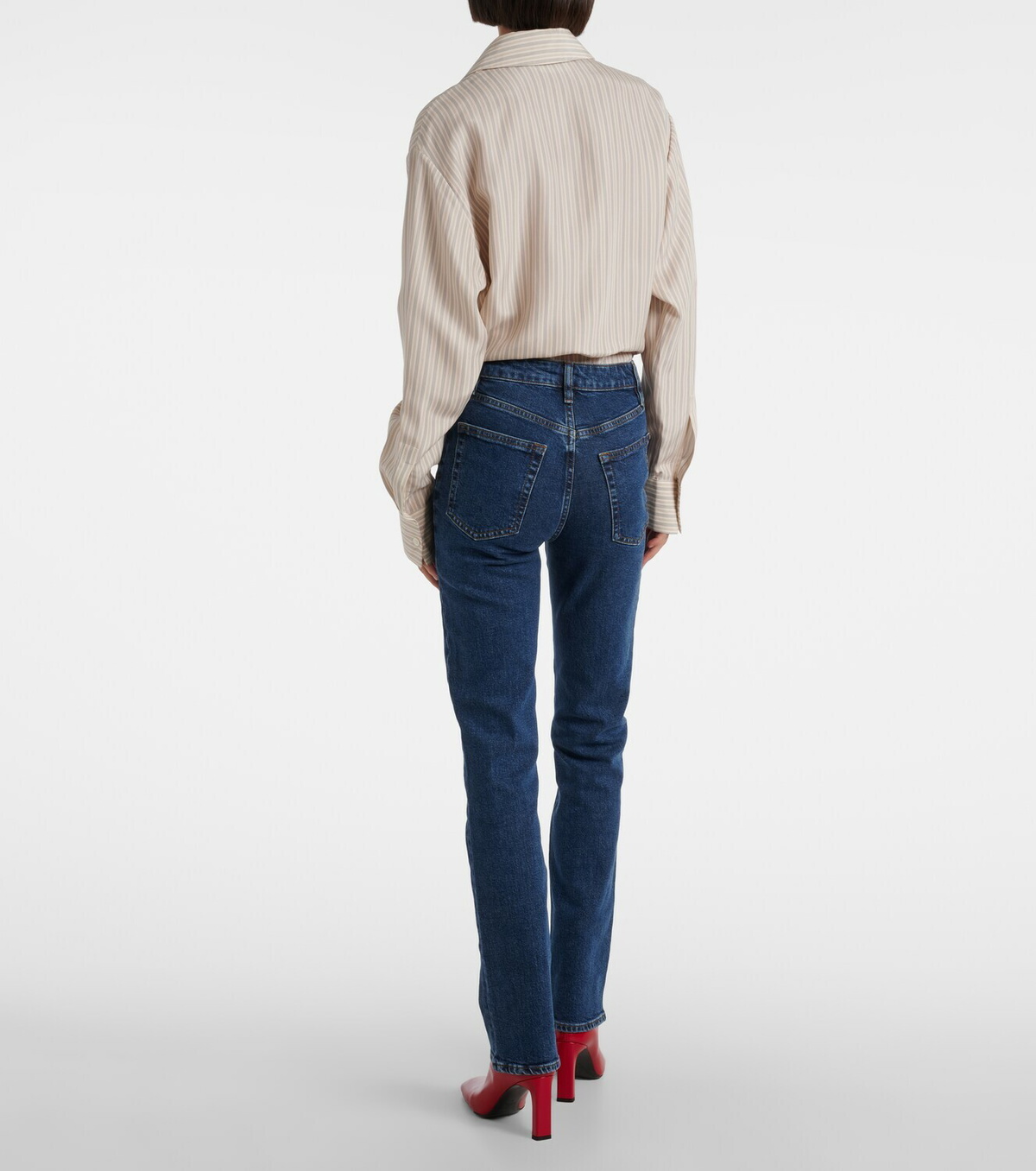 Frame Ruler high-rise slim jeans Frame Denim