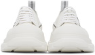 Alexander McQueen White & Black Tread Slick Graffiti Sneakers