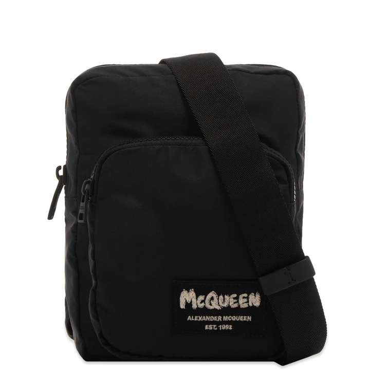 Photo: Alexander McQueen Grafitti Logo Camera Bag