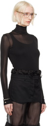 Maison Margiela Black High-Neck Bodysuit