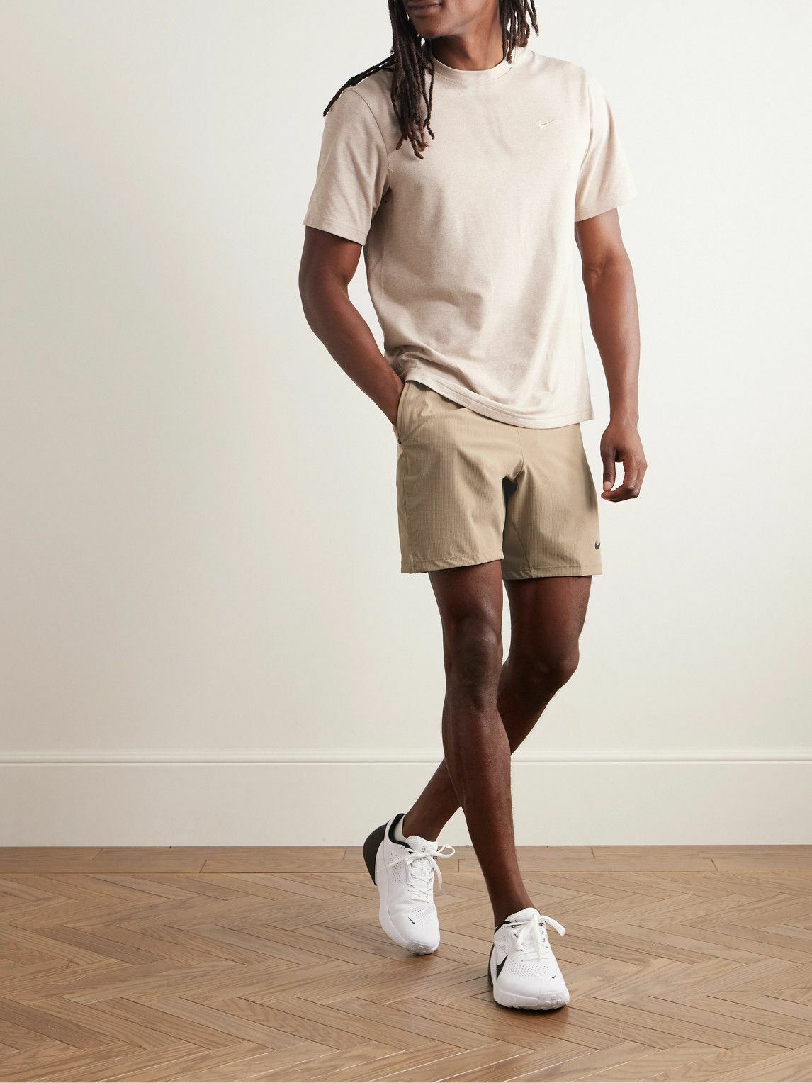 Nike Training - Flex Rep 4.0 Straight-Leg Mesh-Panelled Dri-FIT Ripstop Shorts - Neutrals