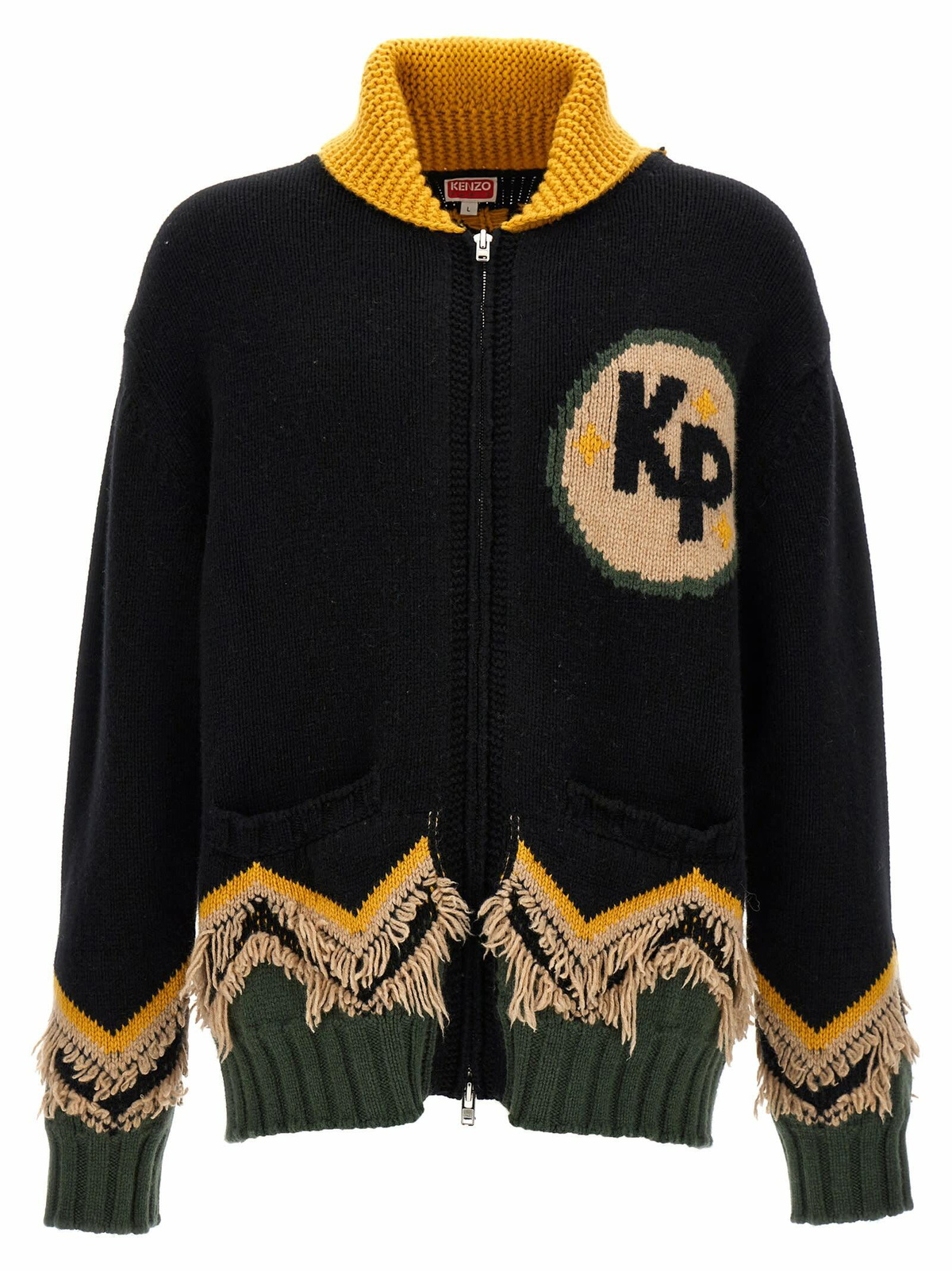 Kenzo Navy Kenzo Paris Wavy Stripe Cardigan Kenzo