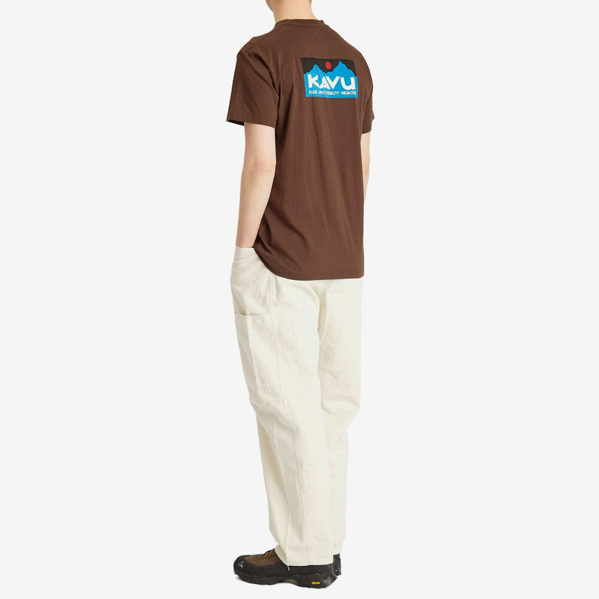 KAVU Men's Klear Above Etch Art T-Shirt in Walnut