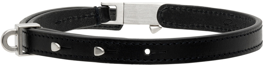Rick Owens Black Leather Choker Rick Owens