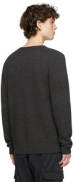 Officine Générale Grey Wool Seamless Sweater