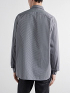 TOTEME - Striped Cotton-Poplin Shirt - Gray