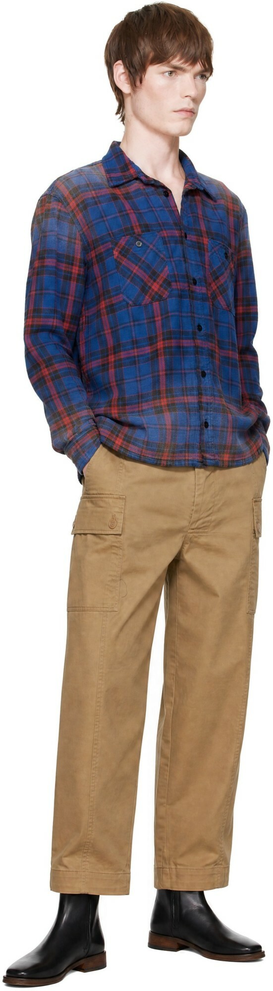 Barbour Tan Maison Kitsuné Edition Cotton Cargo Pants