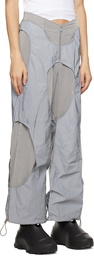 Dion Lee Gray Reflect Tech Trousers