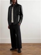 Loewe - Logo-Debossed Leather Jacket - Black
