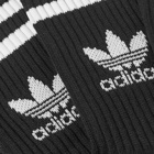 Adidas Men's Solid Crew Sock in Black
