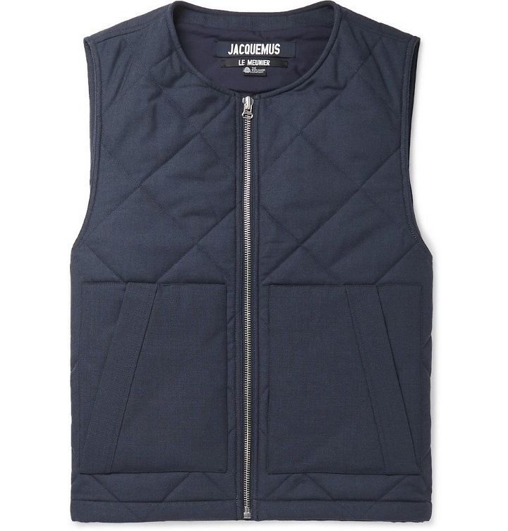 Photo: Jacquemus - Romarin Quilted Padded Wool Gilet - Navy