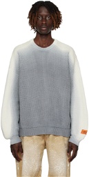 Heron Preston Gray Gradient Sweater