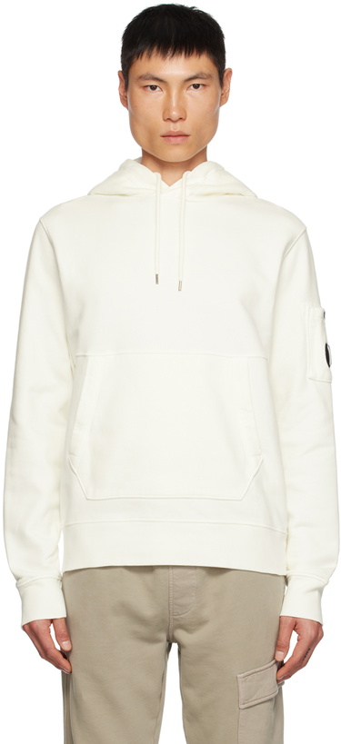 Photo: C.P. Company White Brushed Hoodie