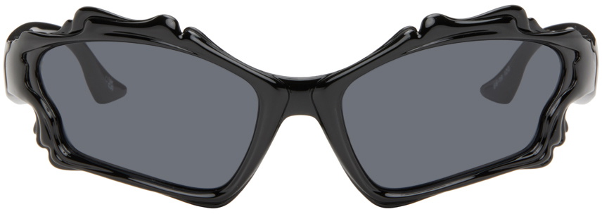 【関税込み】Le Specs ブラック Le Siren サングラス Le Specs Black 'Le Siren' Sunglasses Le Specs
