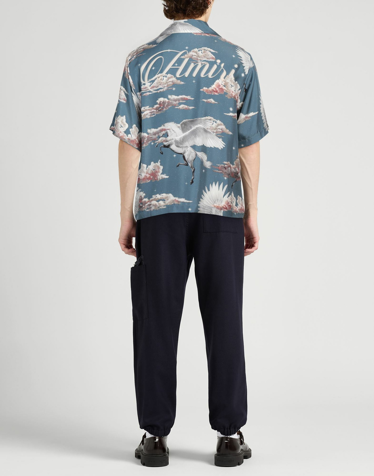 Amiri Mens Shirt in Slate blue
