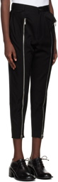 Noir Kei Ninomiya Black Zip Trousers