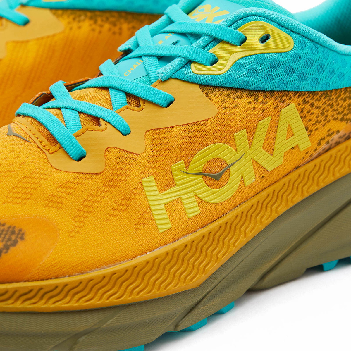 Hoka One One Men\'s Golden Yellow Avocado Challenger ATR 7 GTX Running Shoes 12D Hoka Challenger ATR 7 - Lemonade - Squash – Fit2Run main image 2