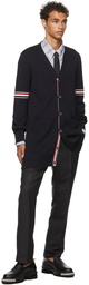 Thom Browne Navy Milano Stitch Long Cardigan