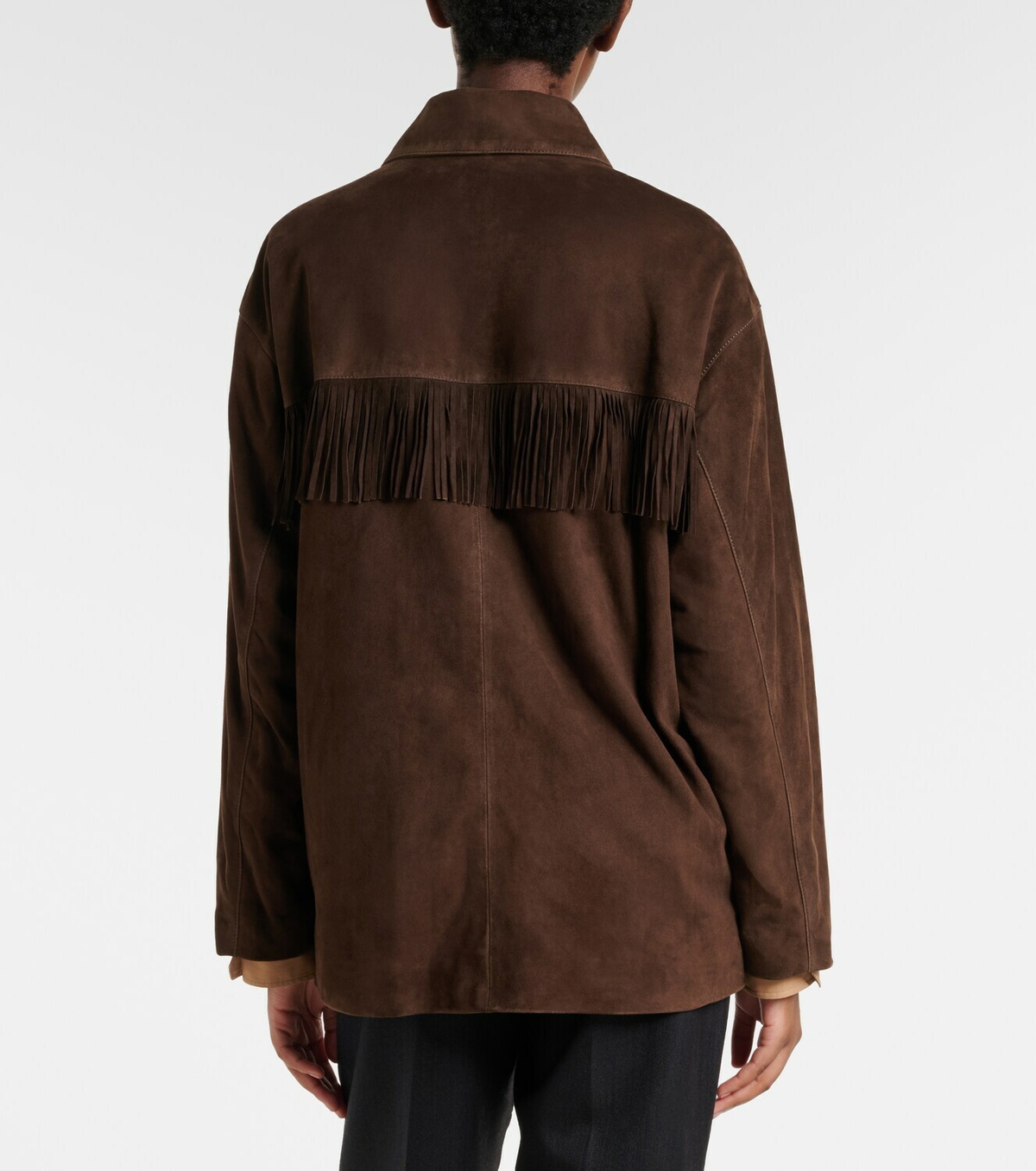 Nili Lotan Foudre fringed suede jacket