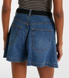 Sacai Paneled denim shorts