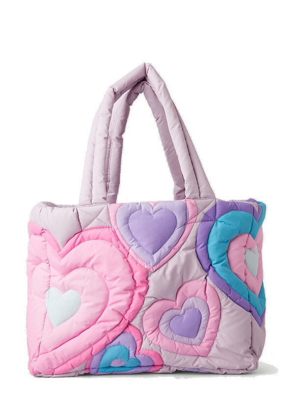 Photo: Heart Puffer Bag in Purple