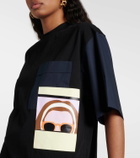 Plan C Printed cotton jersey T-shirt minidress