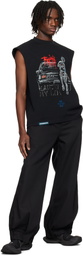 NAMESAKE Black Evans Terry Fox Tank Top