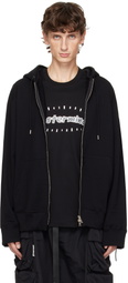 mastermind JAPAN Black Puzzle Full-Zip Hoodie