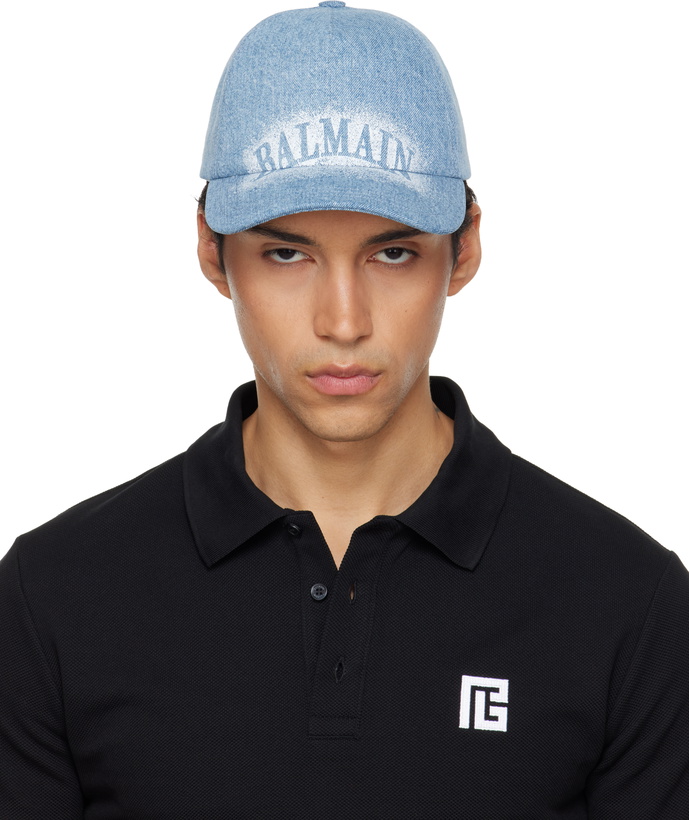 Photo: Balmain Blue Denim Cap