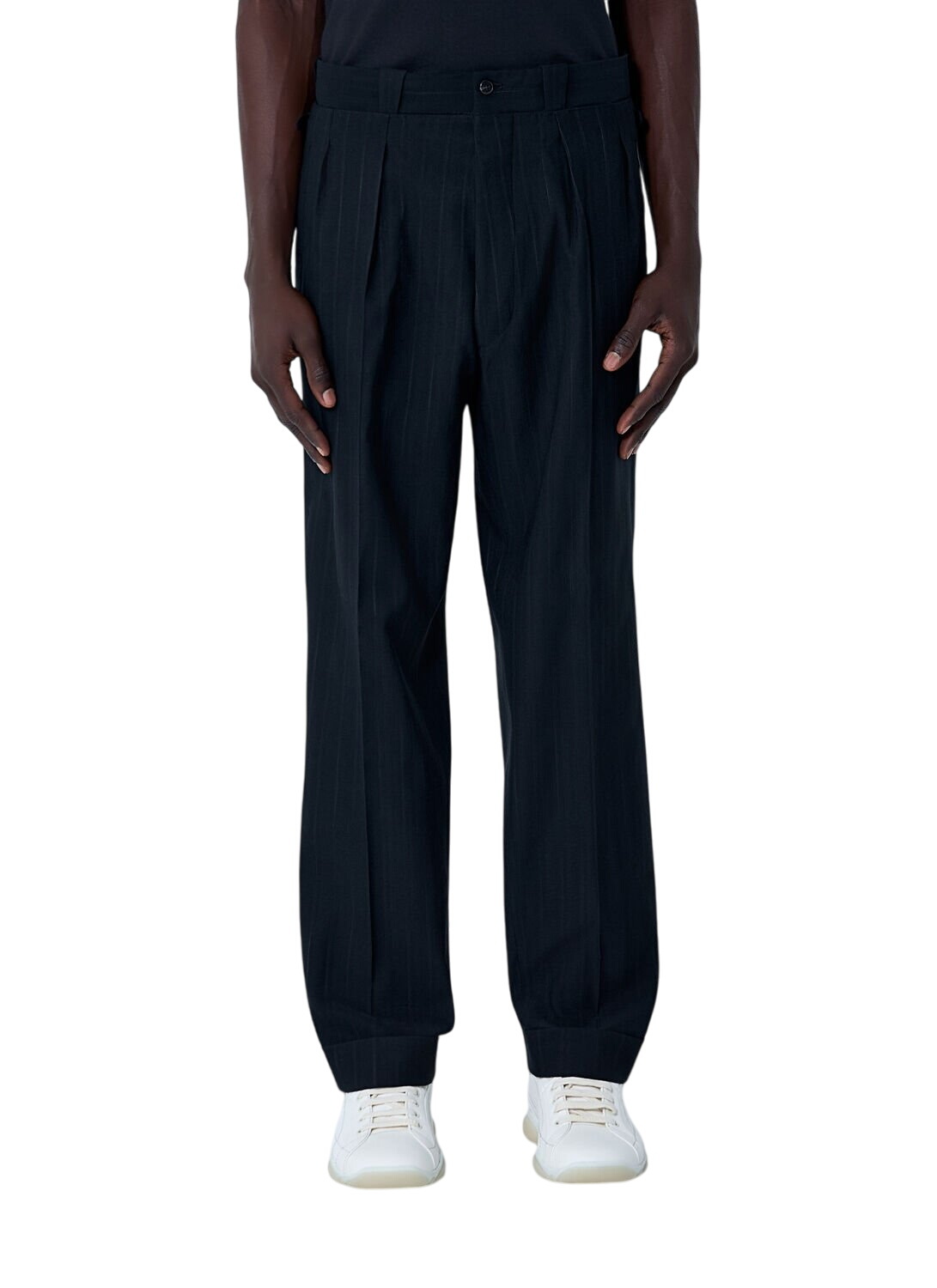 Prada Black Nylon Gabardine Trousers Prada